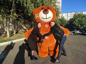 Мишка Тедди - романтический сюрприз на день влюбленных)